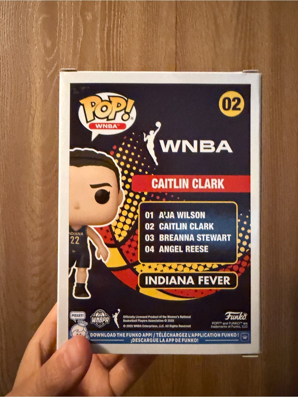Funko Pop! WNBA Caitlin Clark Navy, Red, Yellow